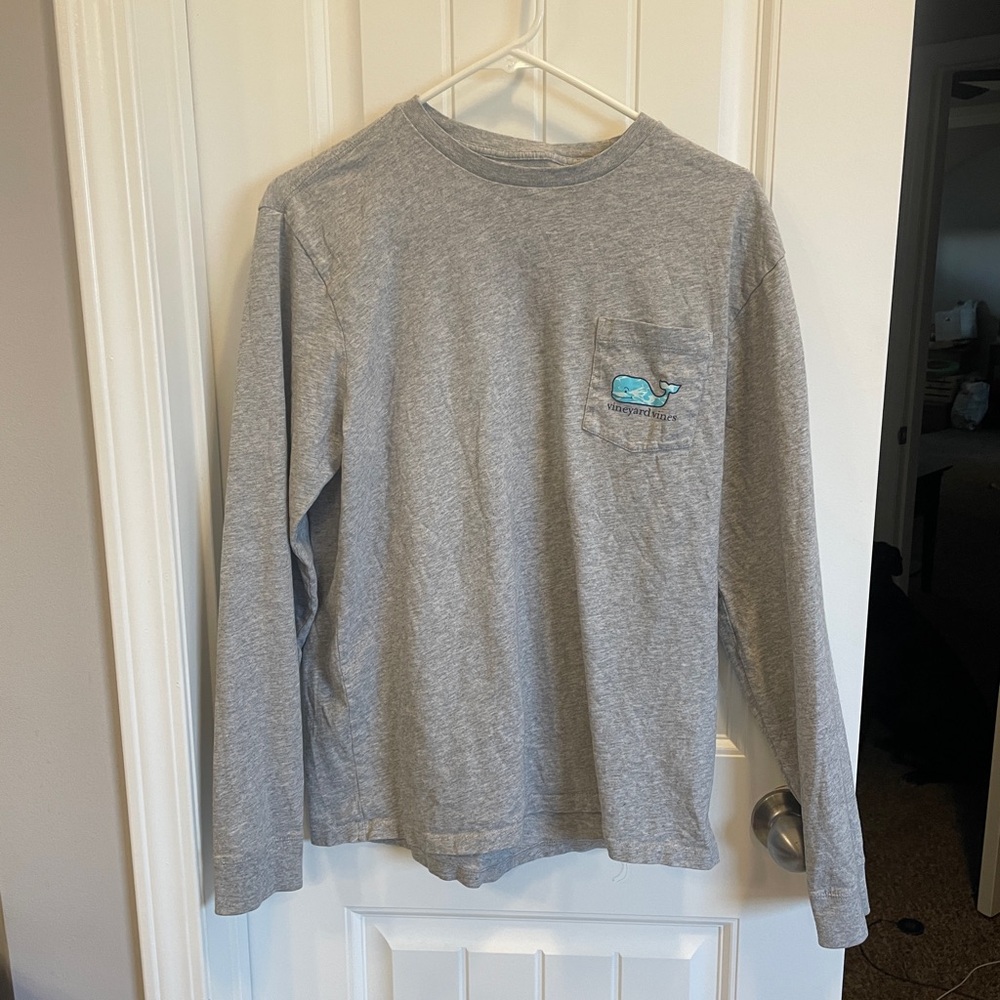 Vineyard Vines Gray Long Sleeve Tee